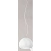 MINEA Závěsné svítidlo, základna kov, povrch bílá, stínítko sádra bílá, pro žárovku 1x40W, E27, 230V, IP20, tř.1, rozměry d=230mm, h=180mm, vč závěs kabelu s bílým textil úpletem l=1300mm, lze zkr. náhled 1