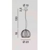 MINEA Závěsné svítidlo, základna kov, povrch bílá, stínítko sádra bílá, pro žárovku 1x40W, E27, 230V, IP20, tř.1, rozměry d=230mm, h=180mm, vč závěs kabelu s bílým textil úpletem l=1300mm, lze zkr. náhled 2