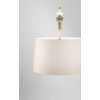 ABACO Závěsné svítidlo, těleso kov povrch broušená mosaz s keramickými prvky, stínítko textil bílá, pro žárovku 1x40W, E27, 230V, IP20, tř.1, rozměry d=500mm, h=300mm, vč závěs kabelu l=1500mm, lze zkr. náhled 1