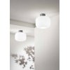 LUCERNA Stropní svítidlo, základna kov a keramika, povrch šedá, difuzor sklo opál, pro žárovku 1x40W, E27, 230V, IP20, tř.1, rozměry d=250mm, h=250mm. náhled 1