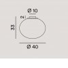 SATURNO Stropní svítidlo, základna kov, povrch bílá, difuzor sklo opál, pro žárovku 2x60W, E27, 230V, IP20, tř.1, rozměry d=400mm, h=330mm. náhled 2