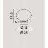 SATURNO Stolní lampa, základna kov, povrch bílá, difuzor sklo opál, pro žárovku 1x60W, E27, 230V, IP20, tř.1, rozměry d=250mm, h=225mm. náhled 2