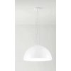 BELL Závěsné svítidlo, těleso kov, povrch bílá, stínítko sklo opál lesk, pro žárovku 1x60W, E27, 230V, IP20, tř.1, rozměry d=500mm, h=250mm, vč závěs kabelu l=1500mm, lze zkr. náhled 1