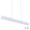 OBLO Závěsné svítidlo, těleso plast bílá, LED 30W, neutrální 4000K, 1800lm, stmívatelné, 230V, IP20, tř.1, rozměry 915x35mm, závěs l=1200mm, lze zkrátit. náhled 1