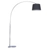 MEDIAN Stojací lampa, základna kov, povrch chrom, stínítko textil bílá, pro žárovku 1x40W, E27, 230V, IP20, tř.2, rozměry 1350x1600mm. náhled 2