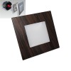 STEP LIGHT Vestavné svítidlo do stěny, těleso kov, povrch tmavé dřevo, difuzor plast opál, LED 1W, neutrální 4000K, 60lm, stř. život. 30000h, 230V, IP20, tř.2, 86x86x35m náhled 1