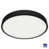 LENYS Stropní, kruhové svítidlo, těleso hliník, povrch černá, difuzor plast opál, LED 30W, 2750lm, neutrální 4000K,  Ra80, 230V, do koupelny IP44, rozměry d=280mm, h=24mm. náhled 1