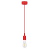 ROXY Závěsný kabel s objímkou, těleso silikon, povrch černá, pro žárovku 1x60W, E27, 230V, IP20, tř.1. rozměry d=80mm, včetně závěsného kabelu s textilním úpletem h=1500mm, lze zkrátit náhled 4