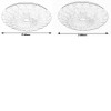 PRIMROSE stropní svítidlo LED 72W VÝPRODEJ Stropní svítidlo, zákl kov, bílá, difuzor plast opál, efekt hvězdné oblohy, LED 72W, 4320lm, dálk. ovl stmívání, nast teplota CCT, teplá 3000K - denní 6500K, Ra80, 230V, IP20. rozměry d=48 náhled 2
