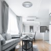 CORALIA LED 72W VÝPRODEJ Stropní svítidlo, základna kov, difuzor plast imitace křišťál, LED 72W, 5728lm, dálk ovl součástí, stmívatelné, nast CCT, teplá 3000K, neutrální 4000K, denní 6500K, Ra80, 230V, IP20, rozmě náhled 3