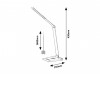 NILFGARD Stolní lampa, těleso kov stříbrná, difuzor plast opál, LED 13W, přepín. Teplota CCT teplá 2800K, denní 5000K, 890lm, dotyk stmívač, Ra80, 230V, IP20, tř.2, 135x430mm, vč. Bezdrátové nabíjení  náhled 4