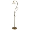 ELISETT Stojací lampa, nastavitelný směr svícení, těleso kov, povrch bronz lesk, difuzor sklo opál, pro žárovku 1x60W, E27, 230V, IP20, tř.1. rozměry d=205mm h=1590mm náhled 1