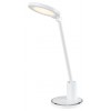 TEKLA Stolní kancelářská lampa, těleso kov, povrch bílá, difuzor plast opál, LED 4,5W, přepín teplota CCT teplá 3000K, neutrální 4000K, denní 6000K, 350lm, stmív. 230V, IP20, tř.2, rozměry d=150mm, h=430mm. náhled 1