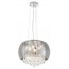 Ninelle Závěsné svítidlo, základna kov, povrch chrom s křišťálovými ověsy, stíntíko sklo, pro žárovku 6x40W, G9, 230V, IP20, tř. 1. rozměry d=400mm, h=1200mm, lze zkrátit náhled 1