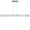 TITHANIA Závěsné svítidlo, těleso hliník broušený, dif plast opál, LED 24W, CCT teplá 2700K-denní 6500K, 1920lm, stmív. spínačem. 230V, IP20, tř.2, l=1200mm, vč závěs lanka l=1285mm, lze zkrátit. náhled 1