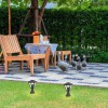 PARAVENTO Venkovní stojací lampa, těleso kov, povrch černá mat, krycí sklo čiré, pro žárovku 1x40W, E27, 230V, IP44, tř.1, rozměry d=160mm, h=290mm. náhled 4