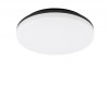 PERNIK Stropní venkovní svítidlo, těleso plast černá, difuzor plast opál, LED 24W, neutrální 4000K, 2400lm, 230V, zvýš. krytí IP54, tř.2, rozměry d=280mm, h=50mm. náhled 1