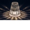 SIGGY 2W, RGB, USB na baterie Stolní lampa na baterie, krycí sklo čiré, LED 2W, teplá 3000K, 40lm, RGB, IP20, tř.3, rozměry d=110mm, h=125mm, nabíjení pomoc USB kabelu. náhled 2