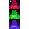 SIGGY 2W, RGB, USB na baterie Stolní lampa na baterie, krycí sklo čiré, LED 2W, teplá 3000K, 40lm, RGB, IP20, tř.3, rozměry d=110mm, h=125mm, nabíjení pomoc USB kabelu. náhled 3
