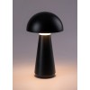 ISHTAR 3W, IP44,USB na baterie Stolní lampa na baterie, plast černá mat, dif plast opál, LED 3W, teplá 3000K, 130lm, stmív. dotykem, zvýš. krytí IP44, tř.3, rozměry d=160mm, h=290mm, nabíjení pomoc USB kabelu. náhled 2