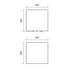 DADOS VÝPRODEJ Venkovní svítidlo do záhonu, tvar krychle, těleso polyetylen, barva bílá opál, 1x23W E27, 230V, IP65, tř.2, rozměry 380x380x380mm náhled 6
