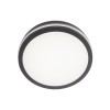 ISOLA Stropní venkovní svítidlo, senzor, záběr 120°, 8m, 10s-10min, těleso hliník, šedočerná, difuzor plast, LED 24W, 2060lm, nast teplota CCT teplá 3000K - denní 6400K, Ra80, 230V, IP54, d=260mm, h=55mm náhled 1