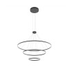 ORBIT Závěsné svítidlo, mezikruží, těleso hliník/kov, povrch černá, difuzor plast opál, LED 150W, 9645/7156lm, teplá 3000K, Ra80, stmí. TRIAC, 230V, IP20, rozměry d=1200, vč.záv.kab. h=1700mm,lze zkrátit náhled 1