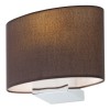 ENJOY nástěnné 1X42W E27 VÝPRODEJ Základna nástěnného svítidla, těleso kov, povrch chrom, stříbrná lesk, pro žárovku 1x42W E27, 230V, IP20,  tř.1,  rozměry 238x130x280mm, stínítko SAMOSTATNĚ náhled 3