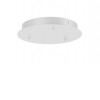 0 Stropní krytka pro 3 kabely, pro napájení svítidel, těleso kov, povrch černá, 230V, tř.1, rozměry vnější d=350mm, vnitřní d=250mm, h=25mm, průměr otvoru pro kabel je 7mm náhled 2