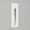 BORGO 55 Vestavné svítidlo obdélníkové do stěny, těleso kov, rámeček povrch bílá, vnitřní kapsa bílá, LED 3W, teplá 2700K, 700mA, IP20, rozměry 170x54mm, montážní box SAMOSTATNĚ náhled 3