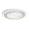 QTEC VÝPRODEJ Stropní, vestavné, bodové svítidlo, výklopné +-20°, těleso hliník, povrch bílá, sklo čiré, LED 25W, teplá 3000K, 1750lm, vyzař úhel 33°, Ra80, vč. trafa 230V/700mA na kabelu, d=18 náhled 3
