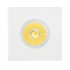 KAY VÝPRODEJ Stropní, vestavné, bodové svítidlo čtvercové, difuzor sklo opál mat, LED 5W COB, teplá 3000K, 450lm, vč trafa 230V/350mA (na kabelu), IP20, 90x90mm, h=120mm náhled 3