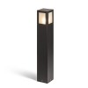 PONDER 65 Sloupkové svítidlo těleso hliník, povrch černá antracit, difuzor sklo opál mat, pro úspornou žárovku 1x18W, E27, 230V, IP44, h=650mm, 108x108mm náhled 1