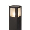 PONDER 65 Sloupkové svítidlo těleso hliník, povrch černá antracit, difuzor sklo opál mat, pro úspornou žárovku 1x18W, E27, 230V, IP44, h=650mm, 108x108mm náhled 2