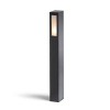 TREEZA 65 Sloupkové svítidlo těleso hliník, povrch černá antracit, difuzor sklo opál mat, pro úspornou žárovku 1x26W, E27, 230V, IP54, h=650mm, 100x70mm náhled 1