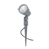 GARY 3000K 950LM Bodové svítidlo, těleso hliník, šedostříbrná, sklo čiré, LED 10W, COB, teplá 3000K, 950lm/cca 50W žár, vyzař úhel 45°, 230V, IP65, d=84mm, h=145mm, bodcem do záhonu náhled 1