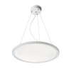 MONETA Závěsné svítidlo, hliník, bílá, difuzor plast opál, LED 36W, teplá 3000K, 2500lm/cca 130W žár, 230V, IP20, d=500mm, tl=30mm, lank záv l=1200mm lze zkrátit, sv dolů náhled 1