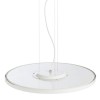 MONETA Závěsné svítidlo, hliník, bílá, difuzor plast opál, LED 36W, teplá 3000K, 2500lm/cca 130W žár, 230V, IP20, d=500mm, tl=30mm, lank záv l=1200mm lze zkrátit, sv dolů náhled 3