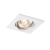 TOPIC R Stropní, podhledové, bodové, svítidlo, výklopné +-30°, těleso hliník, povrch bílá mat, pro žárovku 1x50W, GU10 ES50, 230V, IP20, tř.1, 83x83mm náhled 1