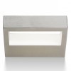 CHLOE-LED Nástěnné venkovní svítidlo, těleso nerez, povrch nerez mat, difuzor plast mat, LED 9W, teplá 3000K, 800lm, Ra80, 230V, IP65, tř.1. rozměry 178x130x46mm náhled 1