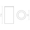 MOMA Stropní přisazené svítidlo, těleso kov, povrch lak bílá, pro žárovku 1x35W, GU10, 230V, IP20, tř.2. rozměry d=62mm h=114mm náhled 3