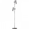 VIPER-FL-LED Stojací lampa, nast směr svíc, těleso kov, povrch chrom lesk a lak černá mat s červenými detaily, LED 2x3W, teplá 3000K, 200lm, Ra80, 230V, IP20, tř.3. rozm d=260mm h=1510mm, vč. vypínače na kabelu náhled 1