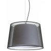 ESPLANADE Závěsné svítidlo, základna kov, povrch chrom lesk, dvojí stínítko textil bílá a černá, pro žárovku 1x42W, E27, 230V, IP20, tř.1. rozměry stínítko d=430mm h=280mm, včetně závěsu l=1220mm, lze zkrátit náhled 1
