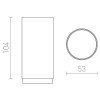 BOGARD-LED Nástavec pro svítidlo, těleso kov, povrch lak černá mat, rozměry d=53mm h=104mm náhled 4