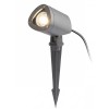 COSMO-LED Bodové venkovní svítidlo, nastavitelný směr svícení, těleso kov, povrch antracit, krycí sklo čiré, LED 1x10W, teplá 3000K, 850lm, Ra80, 230V, IP54, tř.1. rozměry d=108mm l=76mm, vč bodce do záhonu náhled 1