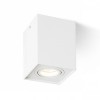 ENKI Stropní, přisazené, jednobodové svítidlo, výklopné +-25°, základna kov, povrch bílá, pro žárovku 1x35W, GU10, 230V, IP20, tř.1, rozměry 94x94x124mm náhled 2