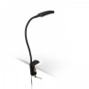 FRISCO-D-LED VÝPRODEJ Lampa se skřipcem na poličku, flexibilní rameno, husí krk, těleso kov, povrch lak černá mat, dif plast mat, LED 1x4,2W, teplá 3000K, 300lm, Ra80, 230V, IP20, tř.3. rozměry rameno l=526mm,  náhled 1