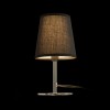 MINNIE VÝPRODEJ Stolní lampa, základna kov, povrch chrom, stínítko textil černá, pro žárovku 1x15W, E14, 230V, IP20, tř.1, rozměry d=132mm, h=240mm, vč vypínače na kabelu náhled 7
