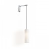 HUDSON Nástěnné svítidlo, základna kov, povrch chrom, stínítko textil bílá, pro žárovku 1x28W, E27, 230V, IP20, tř.1, rozměry 190x120x1350mm náhled 2