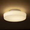 ZARA Stropní přisazené svítidlo, kruhové, základna kov, povrch chrom, difuzor sklo opál, LED 12W, 900lm, teplá 3000K, Ra80, 230V, do koupelny IP44, rozměry d=260mm, h=90mm. náhled 2
